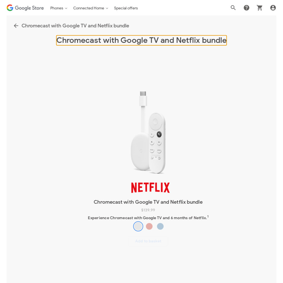 Chromecast with Google TV & 6 Months of Netflix ($95.94 Worth of Credit)  for $139.99 @ Google Store - OzBargain