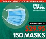 [SA] 3ply Disposable Masks 150x Pieces (3x 50 Pack) $29 Shipped @ Lockdownessentials.com.au