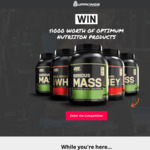 Win $1000 Worth of Optimum Nutrition Products from Supp Kings