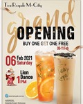 [VIC] Buy One, Get One Free Bubble Tea @ Tea Royale, M-City Shopping Centre (Clayton)