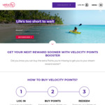 Buy a Minimum of 1,000 Virgin Velocity Points (Max 100,000) and Get a 20% Discount @ Virgin Australia
