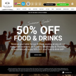 [NSW] 50% off Food & Drinks Tue-Thu 5pm-6.30pm (90 Mins, Booking Req'd) @ The Colonial Restaurants (Darlinghurst & Neutral Bay)