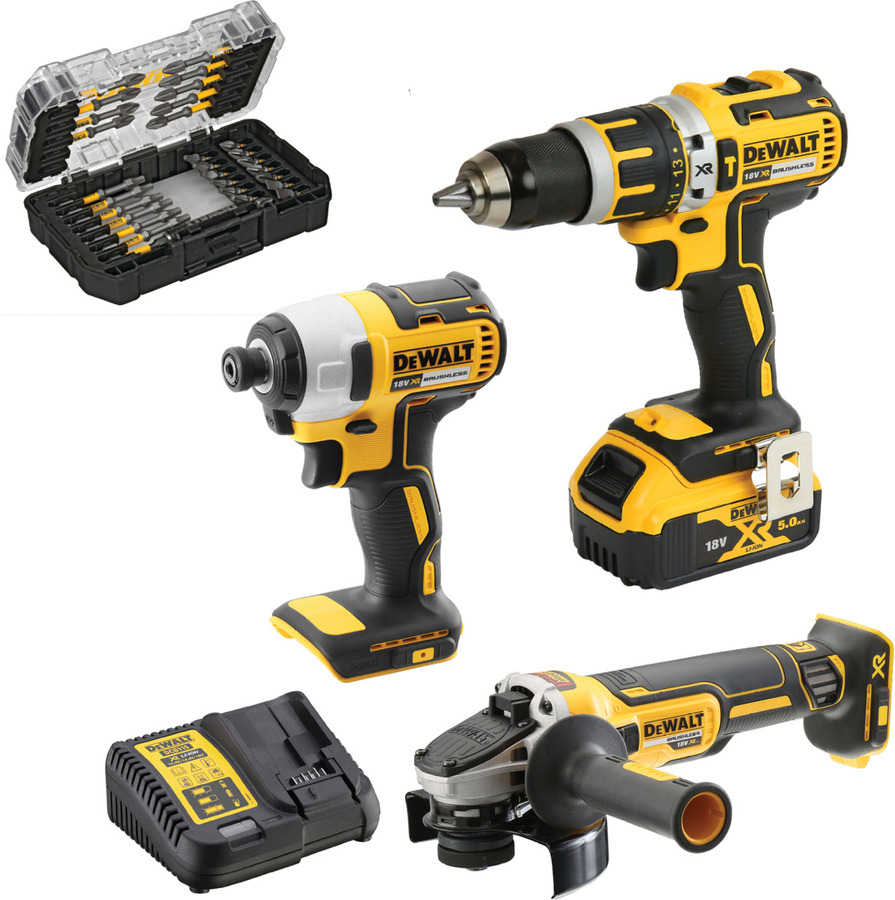 Dewalt 18V Brushless 3 Piece Combo Kit with Impact Screwdriving