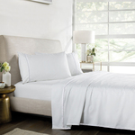 Pure Cotton Sheet Set – Queen or King Size, White Colour $59.99 (RRP $144.99) & Free Delivery @ Bedding N Bath