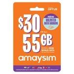 amaysim Prepaid Starter SIM Packs: $30 55GB 28-Day $9, $10 10GB 7-Day $4 (in-Store Only) @ BIG W (Price Beat @ Officeworks)