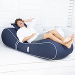 Navy Isla Bean Bag Sunlounger (Cover Only) $188 (RRP $269) + $12 Delivery, Buy One Get Second at 20% off @ Mooi Living