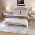 Bouclé Bed Frame with Arch Headboard $329 (was $399) @ Luxo Living