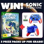 Win 1 of 5 Sonic-Themed Turtle Beach Recon Controller & Sonic Frontiers (Xbox) Prize Packs from EB Games