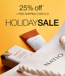 Minimum 25% off RRP Storewide + Shipping ($0 with $19 Order) @ Natio