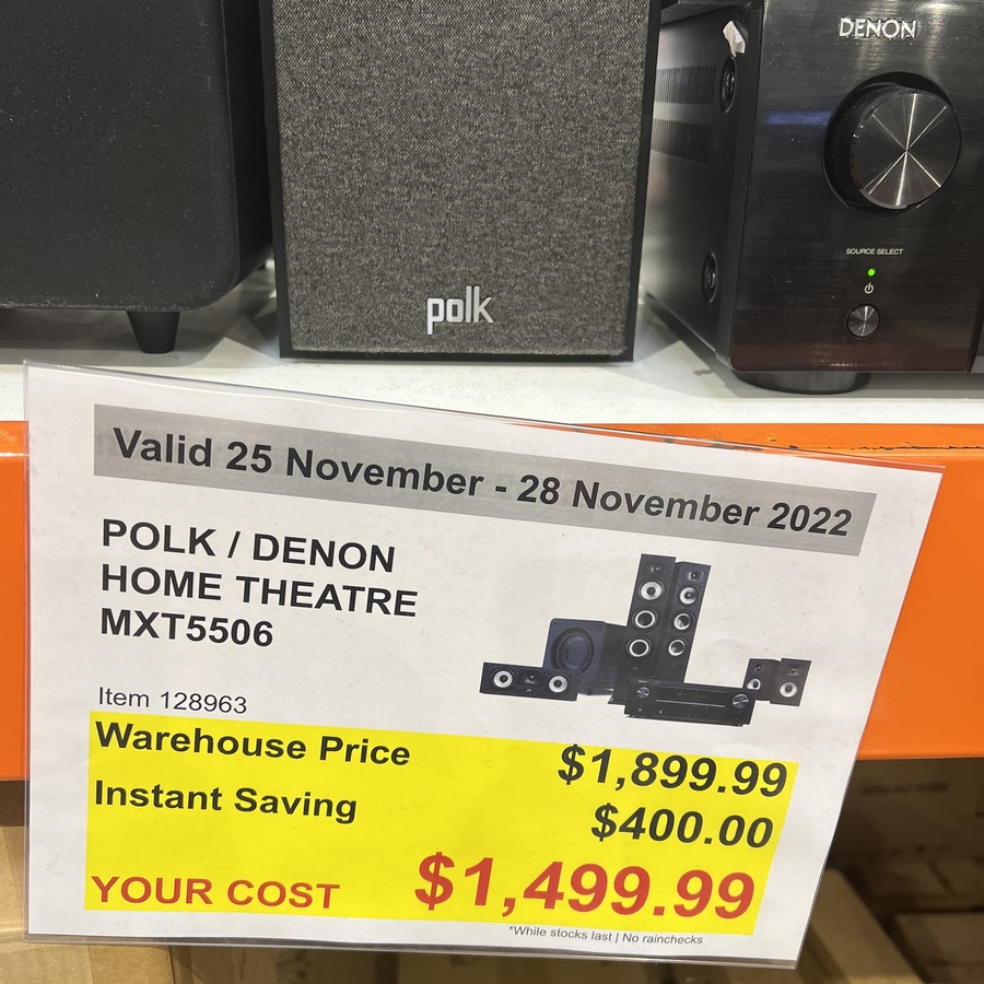  nsw polk denon 5 1 mxt home theatre with denon receiver 1499