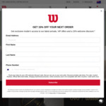 $25 off $50 Minimum Spend on Full Priced Items + $7 Delivery ($0 with $49 Order) @ Wilson Australia