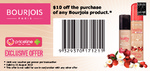 $10 off Bourjois Products at Priceline