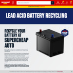 $5 Credit in June for Recycling an Old Car Battery (Supercheap Auto Club Membership Required) @ Supercheap Auto