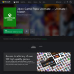 Xbox Game Pass Ultimate $1 for 1 Month (New Subscription) @ Xbox