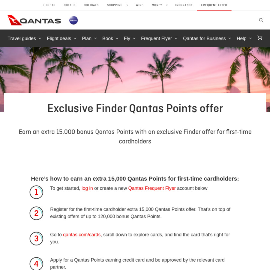 David Jones, Earn 1 Qantas Point per $1