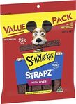 Schmackos Strapz Liver Flavour Dog Treats 2kg Value Pack (4x 500g Bags) $12.80 ($11.59 S&S) + Del ($0 Prime/ $59+) @ Amazon AU