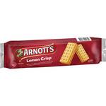 Arnott's Lemon Crisp Cream Biscuits 250g $2 (Was $4) @ Woolworths