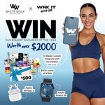 Win over $2,000 in Prizes (Inc. $500 Voucher, 8 Week Custom Exercise Plan, Aple Watch S9 + AirPods 3) from White Wolf Nutrition