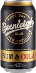 Beenleigh Rum & Cola 4.5% Alc. 375ml x 24 Can Carton (BB 4 Dec) $80 + Shipping @ Sippify