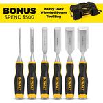 DeWalt DWHT16852-9 6pce Wood Chisel Set $49 + Delivery ($0 C&C/ $99 Order) @ Sydney Tools