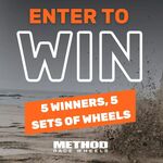 Win 1 of 5 Sets of Wheels from Method Race Wheels