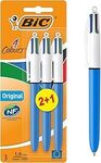 BIC 4 Colours Original Retractable Ball Pen Medium Point (1.0 mm) 3-Pack $4 + Delivery ($0 with Prime/ $59 Spend) @ Amazon AU