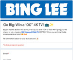 Win a 100" Hisense Q7NAU TV Valued at $4,995 from Bing Lee [Ex TAS/NT/WA]