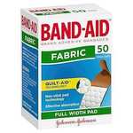 Band-Aid Fabric Strips 50pk $2.50 ($2.25 via Subscribe & Save) + Delivery ($0 with Prime/ $59+ Spend) @ Amazon AU