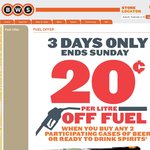 Save 20c Per Litre on Fuel at CALTEX with Purchase of 2 Selected Beer or RTD Cases- BWS, Woolies