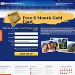 FREE 6 Months Hostelworld Gold Card