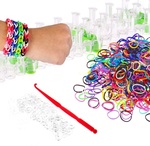 DIY RAINBOW LOOM KIT With 24 Clips, 600 MIX Color Rubber Bands USD $7.48+Delivered