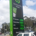 Woolworths Petrol 125.9c P Litre E10 before Discount,  Prestons [NSW]