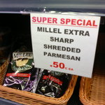 Mil Lel Parmesan Extra Sharp Shredded Cheese 125g $0.50 @ Colonial Fresh Markets - Chadstone VIC