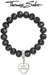THOMAS SABO 16.5cm Obsidian & One Charm (8 to Pick from) - $59.50 (RRP $119) - FREE Shipping