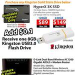 Kingston HyperX 3K SSD (240GB, $149) or (120GB, $89) + add 10c for 8GB USB Flash Drive @ MSY