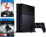 PlayStation 4 Console + The Evil Within + Shadow of Mordor $528 + Free Standard Postage COTD