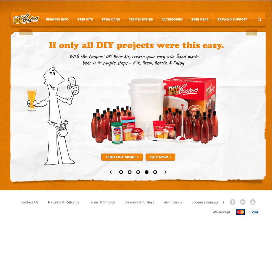 Coopers Online Home Brew Store Free Shipping for Orders over 50