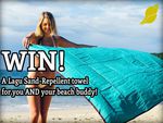 Win 1 of 4 Sand Repellent Beach Blanket and Bag Bundles from Lagu for You and Your Beach Buddy