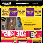 DickSmith Online TGIF Rewards - Spend $99 Get $20 off and Other [One Day Only]