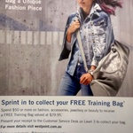 FREE Training Bag by Spending $50 or More on Fashion at Westpoint Blacktown [NSW] 