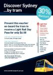Sydney Light Rail Day Pass Special - Save $3.00