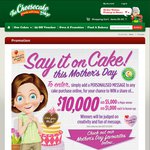 Win a Share of $10,000 from The Cheesecake Shop (Requires Purchase of Personalized Cake)