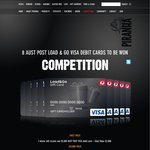 Win 1 of 8 Visa Debit Cards Worth $250 to $2,000 Each (Total of $4,750) from Piranha