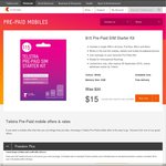 Telstra $30 SIM Starter Kit for $15