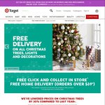 Target: Free Delivery on All Christmas Trees, Lights & Decorations