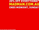 20% off Everything Madman Entertainment 