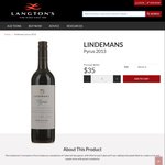 94/95pts Lindeman's Pyrus Cabernet Sauvignon Merlot Cabernet Franc 2013 6pk $210 ($35/bt) + $10 Delivery @ Langton's