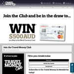 Win a $500 Currency Card from Travel Money Oz