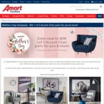 Win 1 of 3 Pairs of Accent Chairs Worth Up to $899.90 from Super A-Mart 