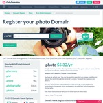 Save 85% on .Photo Domains, from $3.99 USD (~$5.50 AUD) @ OnlyDomains